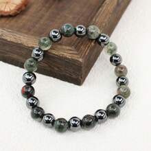 1 Vòng tay hạt đá tự nhiên nhân tạo co giãn thời trang giản dị Punk có thể xếp chồng lên nhau nổi bật Vòng tay làm dịu lo âu cho nam nữ Unisex Vòng tay hạt đá tự nhiên Quà tặng cho ông bà Mẹ Bố Anh trai Anh trai Chị gái Em gái Quà tặng Giáng sinh Năm mới - L0316- - Xem 2