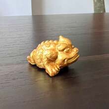 1只装金蟾摆件合金金蟾摆件创意金钱手工金蟾家居开业客厅装饰最佳礼物 - 金蟾蜍擺件 - 查看 2