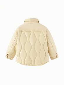 Balabala Boys' Shirt-Style Down Jacket Winter 2024 Patchwork Outerwear - Camel - View 5