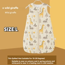 1.5TOG Newborn Sleeping Bag, Suitable For Spring, Autumn And Winter, Cartoon Print, Comfortable And Breathable, Sleeveless Vest Style Sleeping Bag, Baby Pajamas, Heart Pattern For Valentine's Day - Multicolor - View 28
