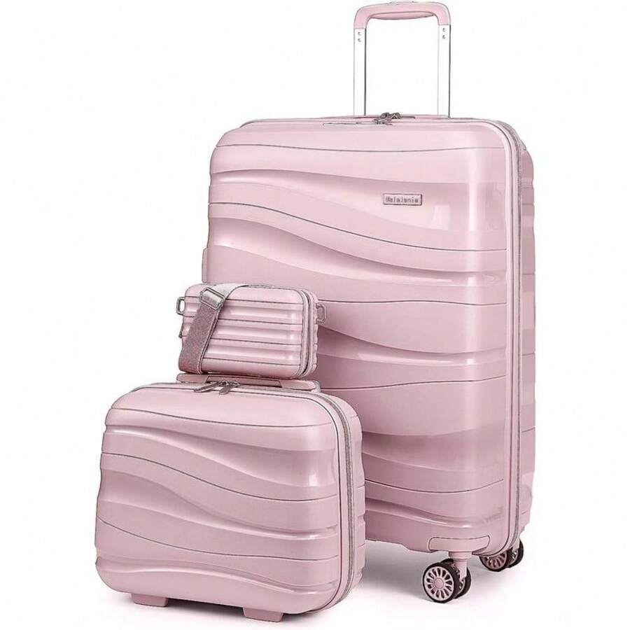 Luggage Carry On Suitcase Sets, Expandable PP Hard Shell Suitcase With