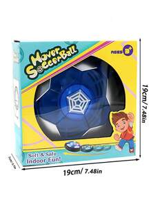 1个可充电充气漂浮足球玩具，室内亲子互动游戏，带漂浮LED灯和升级版泡沫垫，是3-12岁儿童的完美新年/生日礼物 - 藍色 - 查看 9