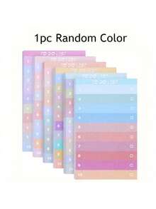 50 Sheets To Do List Sticky Notes, Multicolor Lined Sticky Notes Self Adhesive Sticky Notes Memo Pad To Do List For Office Notepad, Home Office Supplies - Multicolor - View 2