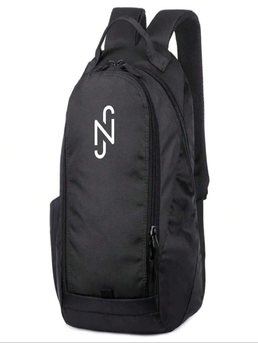 Large Reinforced Day-To-Day College School Backpack Model02 - Blanco y Negro - Ver 1