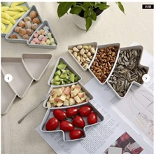1pc Christmas Tree Trunk Shape Fruit Plate, Christmas Tree Shaped Appetizer Serving Tray With Plastic Dividers - Multicolor - View 10