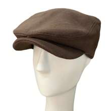 Shelby  Felt English Beret With Button - Rỉ Nâu - Xem 2