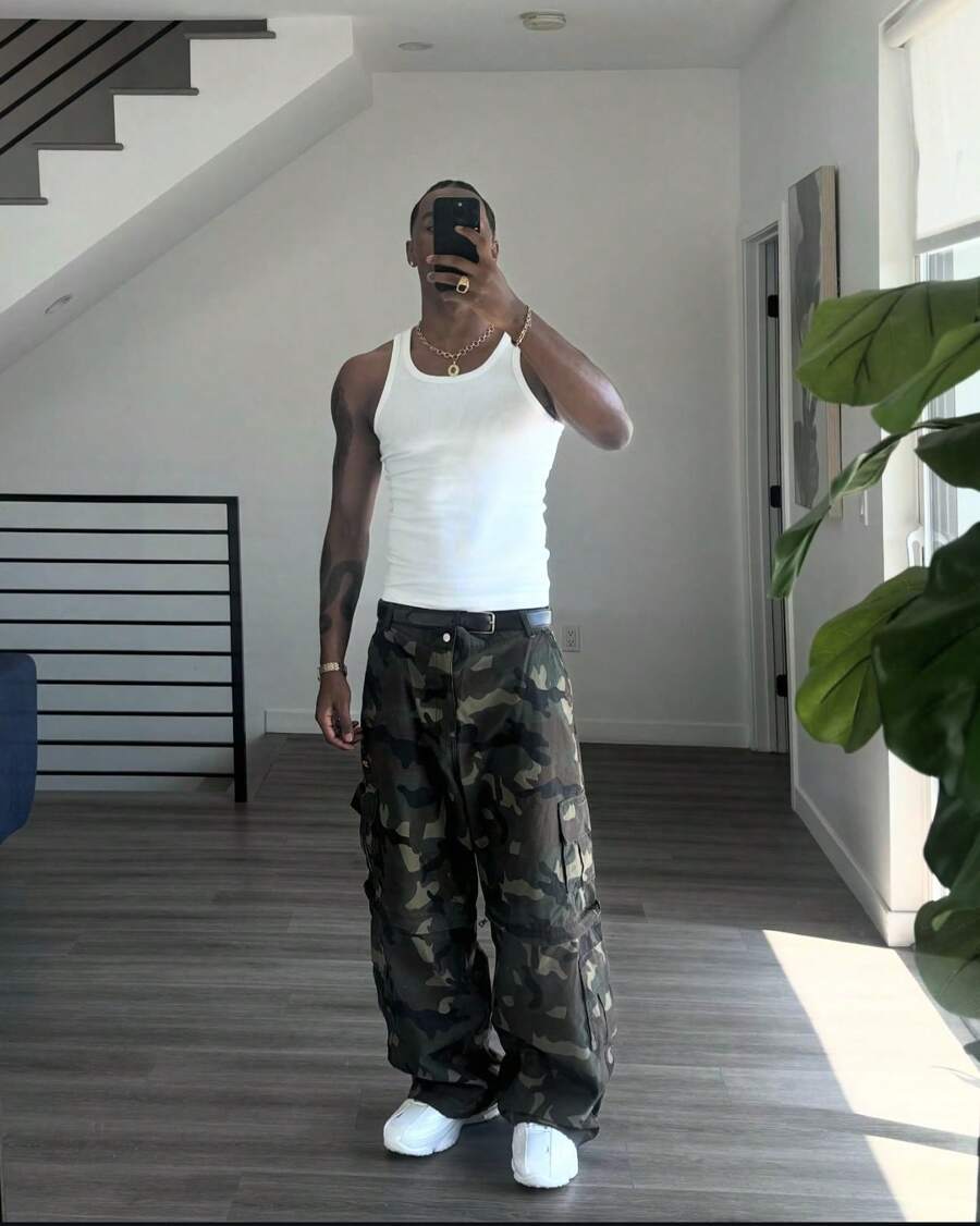 Men Tank Tops - White - View 1