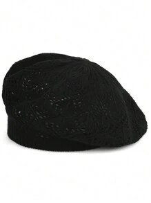 2 件/1 件女士休闲日常纯色针织贝雷帽，时尚百搭 - 彩色 - 查看 18