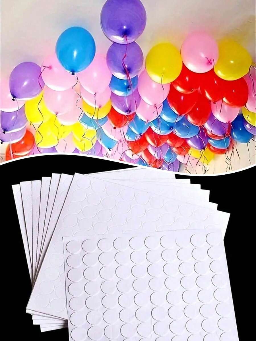 300 chấm bóng bay dính hai mặt, không để lại dấu vết, dễ sử dụng để trang trí DIY, trần nhà, tường, bóng bay, cây thông Noel, ảnh, sinh nhật, đám cưới, họp mặt gia đình, phòng, trang trí nhà cửa, trang trí tiệc theo chủ đề