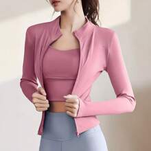Women's Cooling Hoodie For Running & Hiking - Long Sleeve Shirt Jacke - Hồng - Xem 3