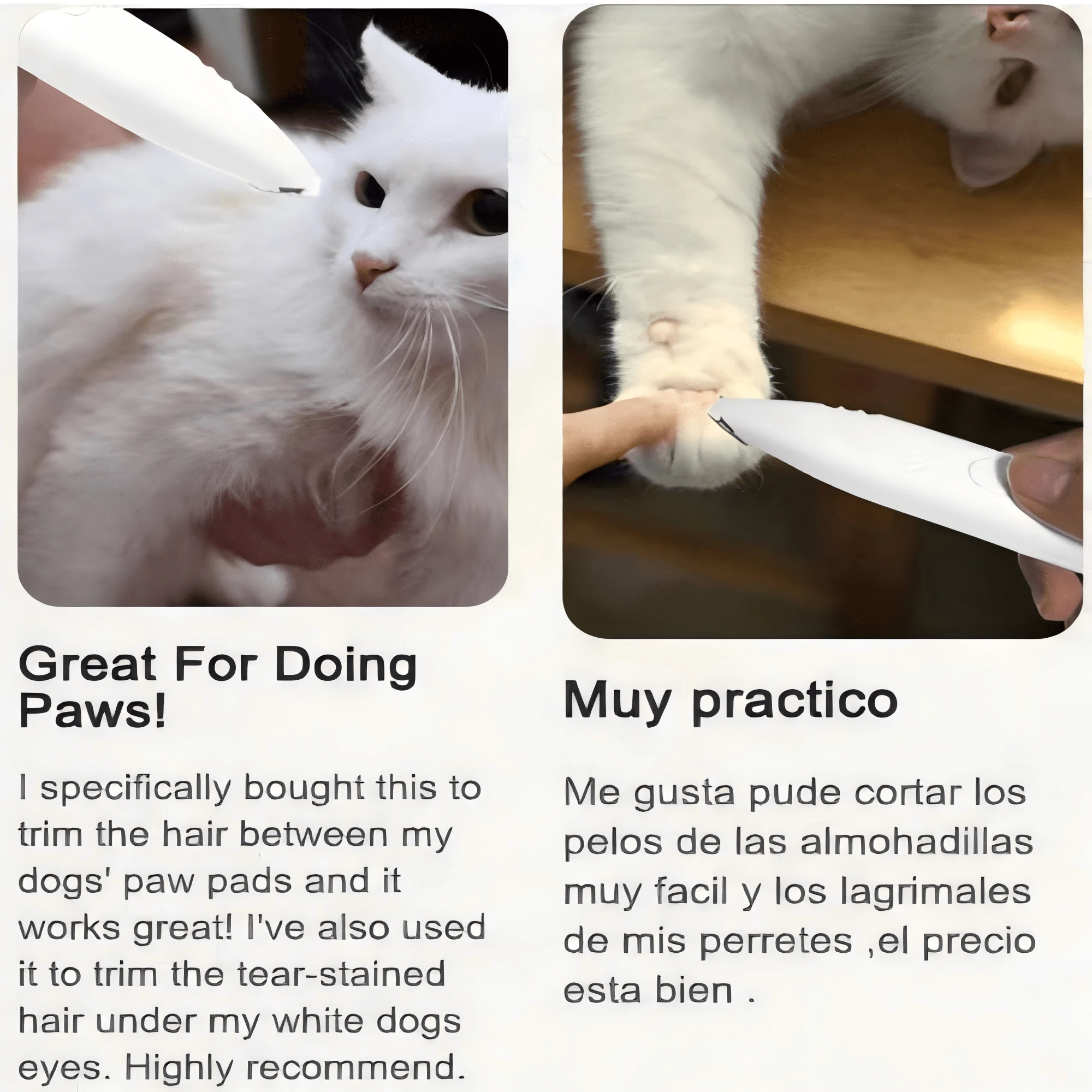 1 Pet Hair Clipper Without Battery Electric Push Clipper Suitable For