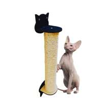 Pet Wall Scratcher For Cats With Premium Sisal - màu đen - Xem 1