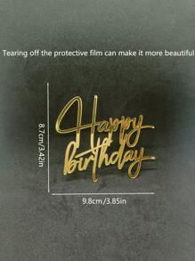 10 قطع من أرقام ال- 0 الى 9 ذهبية مزخرفة كقمم للكيك، وخطوط 'عيد ميلاد سعيد' لديكور الكيك، ديكورات عيد الميلاد لحفلات عيد الميلاد - متعدد الألوان - مشاهدة 5