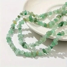 230 hạt đá quý Tourmaline xanh tự nhiên dùng làm đồ trang sức DIY và đồ trang trí nhà cửa, hoàn hảo làm quà tặng ngày lễ, 6-8mm, dây 34 inch - đá pha lê - Xem 3