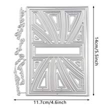 缝合六边形椭圆形钻石金属切割模具层框架用于 DIY 剪贴簿背景浮雕卡片制作工艺品