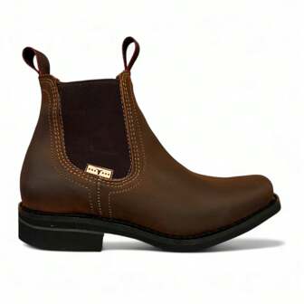 BOTA BOTIN CORTO CON AJUSTE PERFECTO EN PIEL CABALLERO VAQUERO ELEGANTE TOMAS