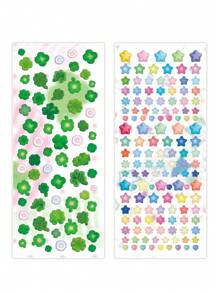 6pcs/Set Cute Gold Fish, Clover, Tomato Pattern Doodle Decorative Sticker Set Back To School - Red - View 10