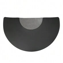 Tapete para piso de salón, tapete antifatiga para silla de barbería, para base de silla, tapetes para piso de belleza, tapete cómodo para oficina, 3 pies x 5 pies (semicírculo)