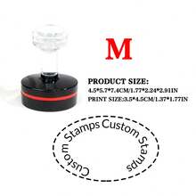 1 con dấu hình bầu dục tùy chỉnh, thiết kế con dấu tên cá nhân - nhiều màu - Xem 25