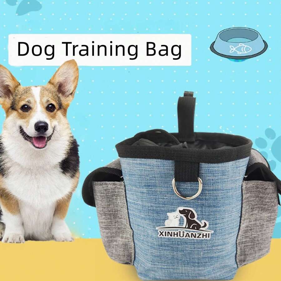 1 件狗狗训练和散步零食袋 - 耐用设计，带有多个口袋和便便袋分配器 - 可调节舒适腰带 - 反光，确保夜间安全 - 彩色 - 查看 1