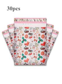 10/30/50 件圣诞礼物包装袋，加厚防水卡通包装袋，适用于儿童服装、邮寄袋 - 10pcs - 查看 15
