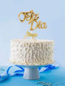 1 件金色蝴蝶结亚克力蛋糕装饰牌匾，带书法文字，生日派对装饰，甜点桌，家庭聚会，情侣礼物 - 彩色 - 查看 6