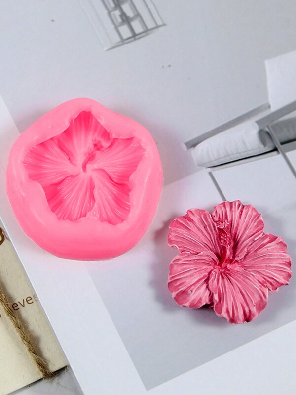 1/12pcs Five Petal Fusang Flower Silicone Mold DIY Clay Handicraft Phone Case Decoration Jewelry Casting Accessories Dropping Mold