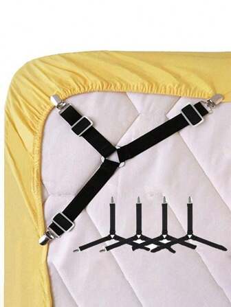 1/4/12 ชิ้น แถบยืดหยุ่นปรับได้ ตัวเสริมป้องกันการลื่นไถล สำหรับผ้าปูที่นอน ผ้าห่ม ชุดโซฟา ผ้าปูโต๊ะ เต็นท์ ม่าน ตัวยึดผ้าปูอเนกประสงค์ สิ่งจำเป็นสำหรับการเดินทางและใช้ในบ้าน ใช้ได้หลากหลายสถานการณ์ ตะขอแบบติดผนังปรับได้ ที่แขวนผ้าขนหนู ตกแต่งผนังห้องนอน ตะขอแขวน ตะขอ แขวน กลับไปโรงเรียน ชั้นวาง จัดระเบียบ และเก็บของ ที่แขวนกุญแจ ที่แขวนกุญแจแบบติดผนัง ตะขอแขวนกุญแจ ตะขอแบบติดสด ตะขอแขวนประตู ตกแต่งห้องนอน อุปกรณ์เสริมครัว