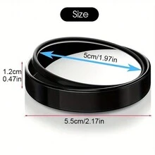 2 Gương tròn nhỏ, kính độ nét cao, gắn trên ô tô, có thể điều chỉnh xoay 360 độ, hỗ trợ quan sát điểm mù khi lùi xe - Nhiều màu - Xem 6