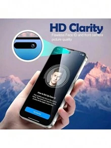 3 miếng kính cường lực bảo vệ toàn diện tương thích với iPhone 13 12 11 14 15 Pro Max miếng dán màn hình cường lực tương thích với iPhone 6 6S 7 8 Plus phim kính - Trong sáng - Xem 6