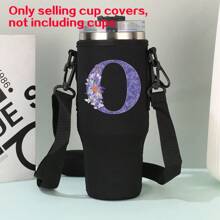 Estojo para copo de 1200 ml e 40 onças, capa para copo, capa para copo de material de mergulho, capa protetora para copo de alça de carro, alça diagonal ajustável, adequada para viagens ao ar livre, condicionamento físico, uso diário.