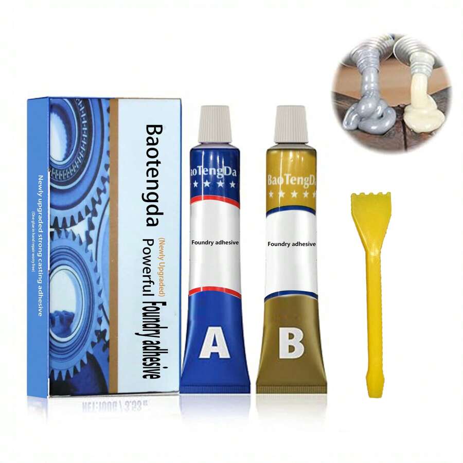 Bộ keo sửa chữa đa năng: Keo chống thấm AB Glue, Keo sửa chữa đúc kim loại, Keo hàn Magic để sửa chữa mọi bề mặt kim loại