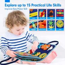 Montessori Children Toys For 3 Year Old Boys/Girls, Busy Books For Preschool Learning, Sensory Skills Developing Educational Toys, Christmas Gift