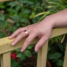 Pure Copper Magnetic Rings For Men Health Energy Finger Open Cuff Adjustable Jewelry High Magnet Resizable - Red - View 5