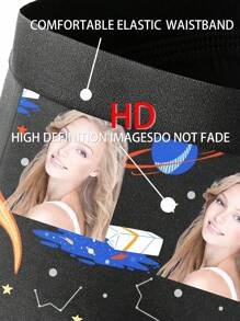 Custom Men Boxer Briefs Personalized Underwear With Photo Picture Customized Girlfriend's Face Boxers,Valentine's Day Gifts ,1pc