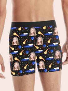 Custom Men Boxer Briefs Personalized Underwear With Photo Picture Customized Girlfriend's Face Boxers,Valentine's Day Gifts ,1pc