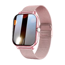 SIMSONLAB Nuevo Smartwatch para mujeres, con llamada/recepción inalámbrica, modo multideporte, recordatorio de sedentarismo, pronóstico del tiempo, notificaciones de mensajes, diseño sin bisel, smartwatch para mujeres con y temporizador, adecuado para Android e regalo de moda apto para hombres y mujeres - Rosa - Ver 2