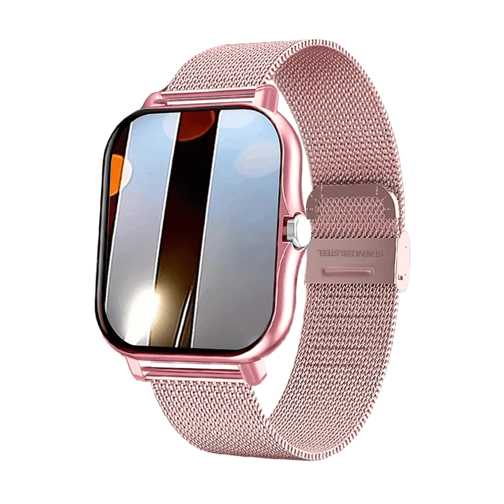 SIMSONLAB Nuevo Smartwatch para mujeres, con llamada/recepción inalámbrica, modo multideporte, recordatorio de sedentarismo, pronóstico del tiempo, notificaciones de mensajes, diseño sin bisel, smartwatch para mujeres con y temporizador, adecuado para Android e  regalo de moda apto para hombres y mujeres