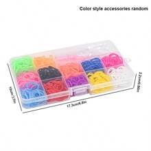 3000 件橡皮筋手链套件、彩色织机手链制作套件、带串珠的 DIY 艺术套件（适合初学者、女孩、男孩生日派对圣诞礼物）（颜色配件随机）、织机带套装、男孩圣诞礼物、手链套件、儿童工艺品、儿童 DIY、橡胶手链套件 - 彩色 - 查看 13
