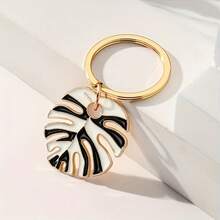 1 件优雅时尚油滴彩色叶子钥匙扣，波西米亚风格钥匙圈，适用于包包和汽车钥匙装饰、礼物 - 多色 - 查看 6