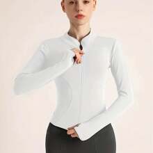 Women's Cooling Hoodie For Running & Hiking - Long Sleeve Shirt Jacke - 白色 - 查看 3