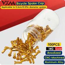 100 chiếc nắp nan hoa xe đạp bằng hợp kim nhôm màu, thích hợp cho xe đạp leo núi, xe đạp BMX, xe đạp gấp - Nhiều màu - Xem 7