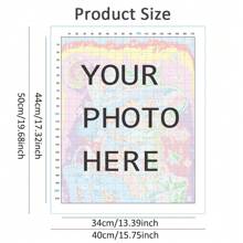 1 Stück Kreuzstich mit Ihren eigenen Fotos angepasst, 11CT Stickerei als Wanddekoration und Geschenk für Freunde, Paar, Familie