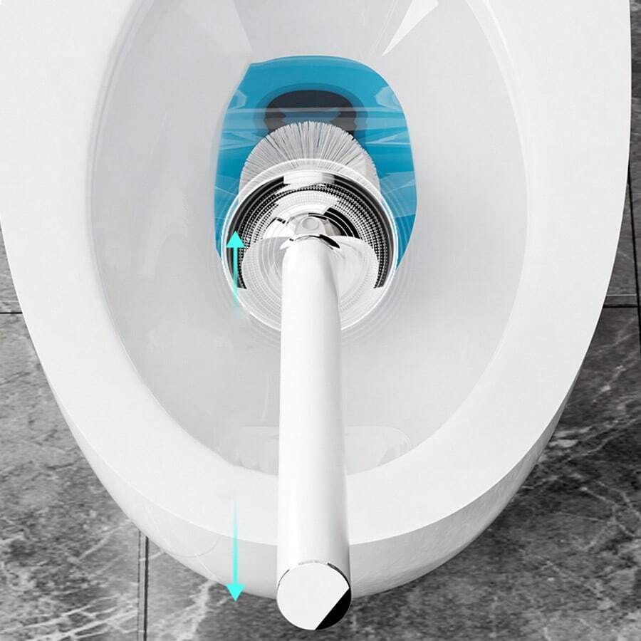 Luxury WallMounted Toilet Brush Set, Bathroom Cleaner, Long Handle