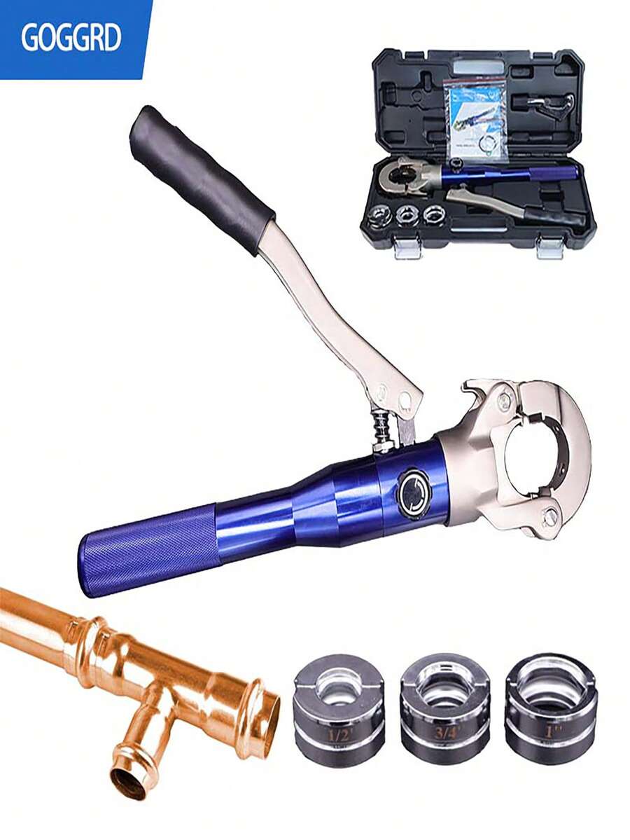 GC1632 Aluminum Alloy Body & Copper Tube Crimping Tool With 1/2", 3/4