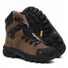 Men's Military Combat Boot Genuine Leather Long Shaft C.A - Màu nâu  Mocha - Xem 3