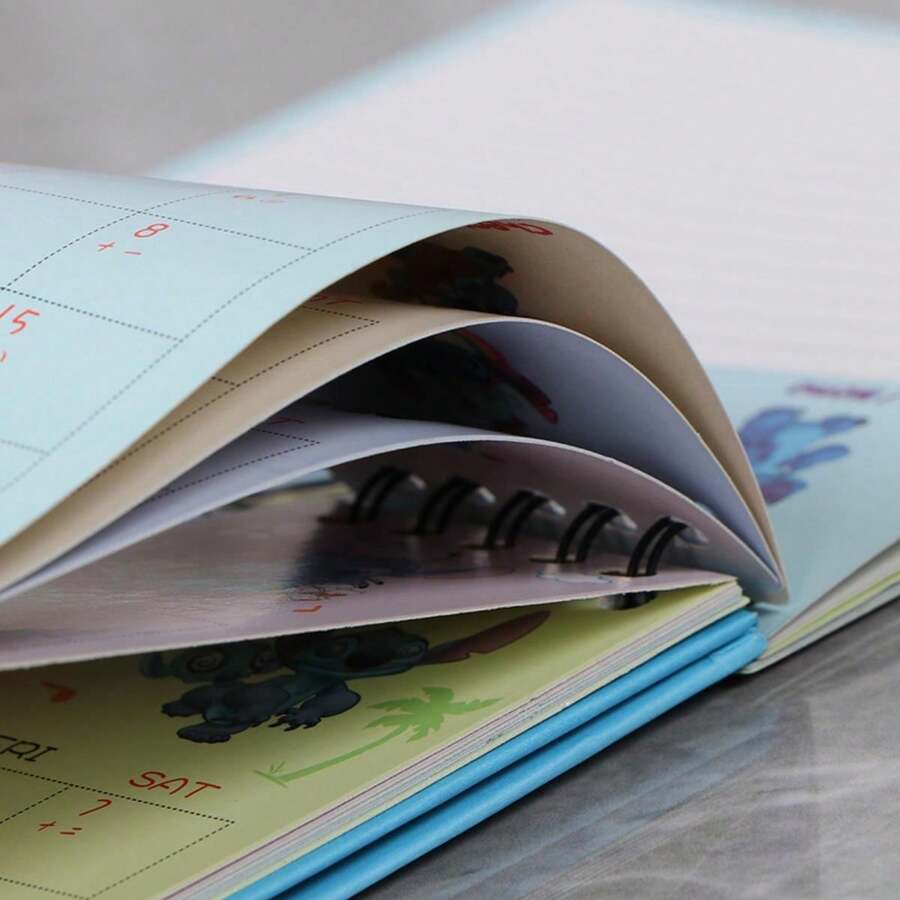Disney Stitch 2025 Creative Desktop Calendar Organizer, Daily Tracker
