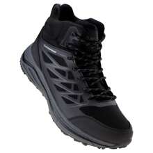 Hi-Tec Mens Hewila Waterproof Mid Cut Walking Shoes (Black)