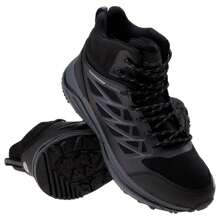 Hi-Tec Mens Hewila Waterproof Mid Cut Walking Shoes (Black)