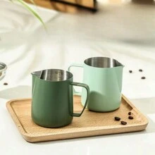 Stainless Steel 304 Milk Frothing Pitcher, Thick Latte Art Espresso Milk Frother Cup, Barista Coffee Tools Back To School